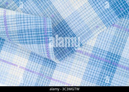 Texture of hand woven stripe shawl, Thai cotton texture. Banque D'Images