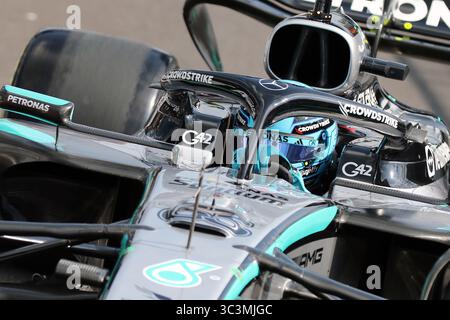 Stavelot, Belgien 24.- 27. Juillet 2025 : FIA - formel 1 - WM - Großer Preis Belgien - circuit de Spa-Francorchamps - 2025 - Sprint Rennen Samstag Im Bild : George Russell (GBR) Banque D'Images