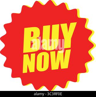Acheter maintenant étiquette de vente – conception d'étiquette d'achat vectorielle pour les ventes urgentes, les promotions et le marketing e-commerce Illustration de Vecteur