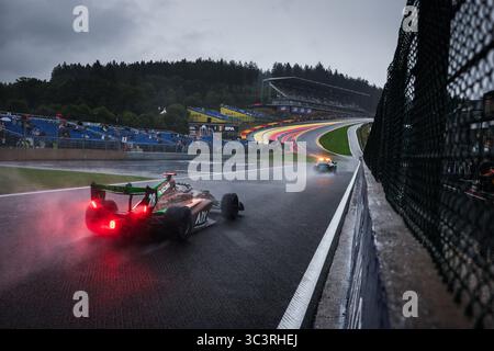 28 BEDRIN Nikita (ita), AIX Racing, Dallara F3 2025, action lors de la 8ème manche du Championnat FIA de formule 3 2025 du 25 au 27 juillet 2025 sur le circuit de Spa-Francorchamps, à Stavelot, Belgique - photo DPPI Banque D'Images