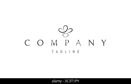 Un logo vectoriel avec une image abstraite un imprimé simple patte symbolisant un animal domestique, conçu dans un style de silhouette minimaliste et propre. Illustration de Vecteur