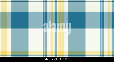 Fond sans couture de motif de carte, texture de contrôle de plaid des années 60. Tissu vectoriel damier textile tartan dans la palette de couleurs pastel et blanc. Illustration de Vecteur