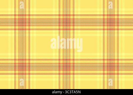 Motif à carreaux jaune et orange vif. Parfait pour la conception textile, les arrière-plans de site Web ou les projets de mode. Illustration de Vecteur