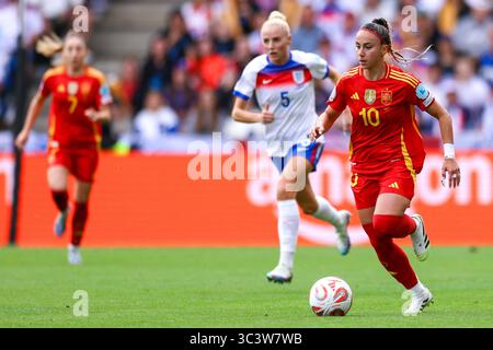Bâle, Suisse. 27 juillet 2025. BÂLE, SUISSE - JUILLET 27 : Athénée d'Espagne lors de la finale de L'UEFA Women's EURO 2025 entre l'Angleterre et l'Espagne au Jakob-Park le 27 juillet 2025 à Bâle, Suisse. (Photo de Leiting Gao/BSR Agency) crédit : BSR Agency/Alamy Live News Banque D'Images