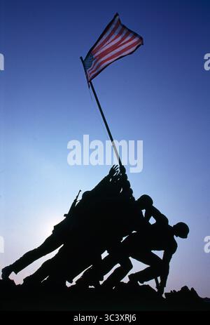 Mémorial Iwo Jima, Arlington, Virginie, États-Unis Banque D'Images