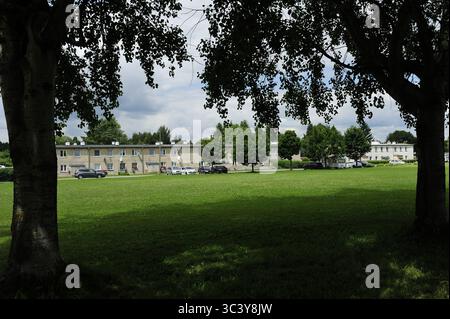 Kudowa Zdroj, Zakrze, Dolnoslaskie, Polska, à Kudowa-Zdrój il y avait une branche du camp de concentration allemand de Gross-Rosen, appelée FAL Sackisch. Prisonniers : principalement des femmes juives de Pologne, Hongrie, République tchèque et Yougoslavie. Prisonniers de guerre italiens dans le camp de Sackisch, le prisonnier Luigi Baldan, les prisonniers étaient employés à l'usine Vereinigte Deutsche Metallwerke (VDM), qui produisch, qui produisait des pièces d'avions. Camp de concentration appelé Stimegalcheid, Kazalz, Kierwicz, Kiel. Banque D'Images