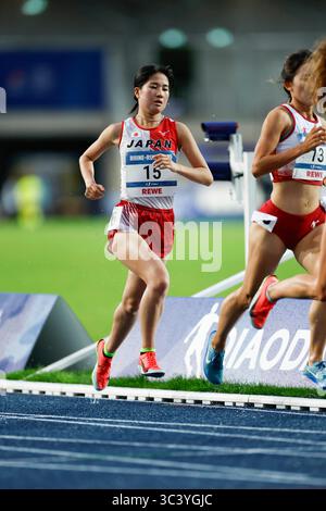 Lohrheidestadion, Bochum, Allemagne. 21 juillet 2025. Wakana Hashimoto(JPN), 21 JUILLET 2025 - Athlétisme : Rhin-Ruhr 2025 FISU Jeux mondiaux universitaires d'été 10000m féminin à Lohrheidestadion, Bochum, Allemagne. Crédit : AFLO SPORT/Alamy Live News Banque D'Images