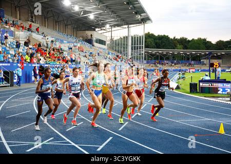 Lohrheidestadion, Bochum, Allemagne. 21 juillet 2025. Vue générale, 21 JUILLET 2025 - Athlétisme : Rhin-Ruhr 2025 FISU Jeux mondiaux universitaires d'été finale féminine du 10000m à Lohrheidestadion, Bochum, Allemagne. Crédit : AFLO SPORT/Alamy Live News Banque D'Images