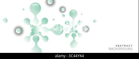 Abstrait scientifique reliant les formes. Biologie chimie couverture fond. Concept scientifique. Illustration vectorielle Illustration de Vecteur