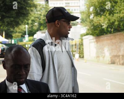 LONDRES, ANGLETERRE - 12 JUILLET : L'acteur Boris Kodjoe assiste à la dixième journée des Championnats de tennis de Wimbledon au All England Lawn Tennis and Croquet Club le 12 juillet 2018 à Londres, en Angleterre. ..People : Boris Kodjoe (crédit image : © SMG via ZUMA Wire) Banque D'Images
