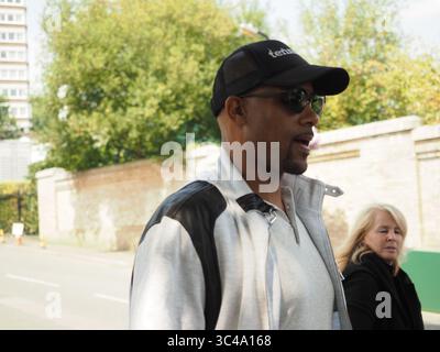 LONDRES, ANGLETERRE - 12 JUILLET : L'acteur Boris Kodjoe assiste à la dixième journée des Championnats de tennis de Wimbledon au All England Lawn Tennis and Croquet Club le 12 juillet 2018 à Londres, en Angleterre. ..People : Boris Kodjoe (crédit image : © SMG via ZUMA Wire) Banque D'Images