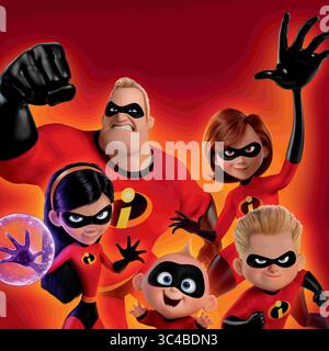 DATE DE SORTIE : 15 juin 2018 TITRE : Incredibles 2 STUDIO : Pixar RÉALISATEUR : Brad Bird INTRIGUE : Bob Parr (Mr. Incredible) est laissé pour s'occuper de Jack-Jack tandis que Helen (Elastigirl) est sorti sauver le monde. STARRING : affiche supérieure (crédit image : © Pixar/Entertainment Pictures/ZUMAPRESS.com) Banque D'Images
