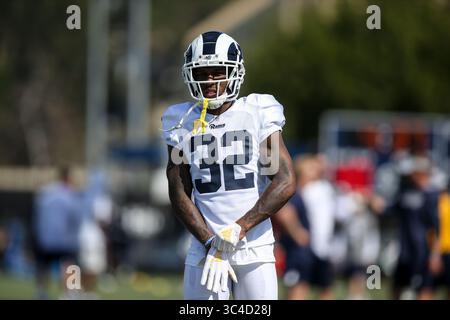 01 août 2018 Irvine, CA...Cornerback Troy Hill #32 des Rams de Los Angeles au camp d'entraînement des Rams de Los Angeles au campus UC Irvine à Irvine, CA le 1er août 2018. Jevone Moore(image de crédit : &copy ; Jevone Moore/CSM via ZUMA Wire) Banque D'Images