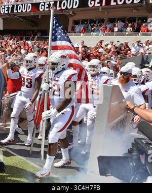 1 septembre 2018 - Fayetteville, Arkansas, États-Unis - Donald W. Reynolds Razorback Stadium à Fayetteville. (Crédit image : © Jimmy Jones/ZUMA Wire) Banque D'Images