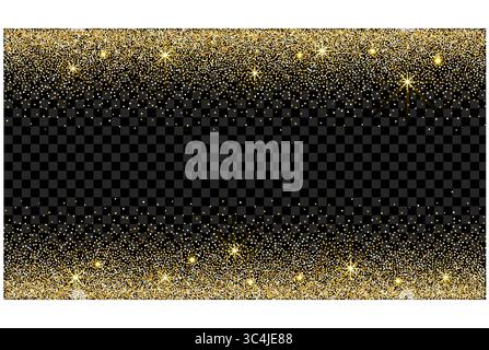 Fond de paillettes dorées abstraites. Formes brillantes pour des invitations élégantes et des cartes de vœux. Illustration vectorielle Illustration de Vecteur