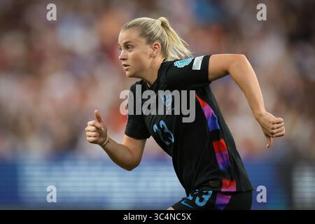 Genève, Suisse, 22 juillet 2025. Alessia Russo d'Angleterre lors de la demi-finale de l'Angleterre féminine vs Italie féminine de l'UEFA Women's Euro match au stade de Genève. Le crédit photo devrait se lire : Jonathan Moscrop / Sportimage Banque D'Images