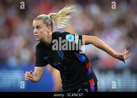 Genève, Suisse, 22 juillet 2025. Alessia Russo d'Angleterre lors de la demi-finale de l'Angleterre féminine vs Italie féminine de l'UEFA Women's Euro match au stade de Genève. Le crédit photo devrait se lire : Jonathan Moscrop / Sportimage Banque D'Images