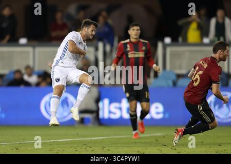 19 septembre 2018 - San Jose, Californie, États-Unis - San Jose, CA - mercredi 19 septembre 2018 : Vako lors d'un match de la Major League Soccer (MLS) entre les tremblements de terre de San Jose et l'Atlanta United FC au stade Avaya. (Crédit image : © Bob Drebin/ISIPhotos via ZUMA Wire) Banque D'Images