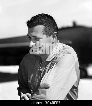 Gary Powers. Portrait du pilote américain Francis Gary Powers (1929-1977) en 1964. Powers est surtout connu pour son implication dans l'incident U-2 de 1960, quand il a été abattu alors qu'il pilotait une mission secrète d'espionnage de la CIA au-dessus de l'Union soviétique. Banque D'Images