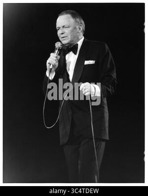 Frank Sinatra, Providence Civic Center, Rhode Island, États-Unis, octobre 26, 1978. Banque D'Images