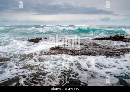 5 septembre 2015 - Sainte-Lucie, Afrique du Sud - eau agitée à Sainte-Lucie, KwaZulu-Natal, Afrique du Sud - iSimangaliso Wetland Park (crédit image : © Edwin Remsberg / Vwpics/VW pics via ZUMA Wire) Banque D'Images