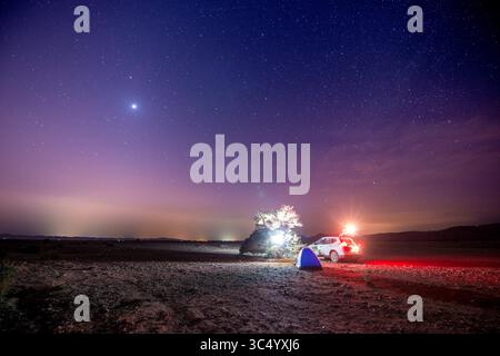 23 janvier 2017 - Liwa, Abu Dhabi, Émirats Arabes Unis - Oasis de Liwa, Abu Dhabi , Émirats Arabes Unis -i ; camping dans le désert (crédit image : © Edwin Remsberg/VW pics via ZUMA Wire) Banque D'Images
