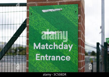 Gare de Sandhills Liverpool UK. Station la plus proche Everton's Ground Dickinson Hall Stadium Banque D'Images