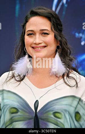 LONDRES, ROYAUME-UNI. 29 juillet 2025. Lily Gladstone à la première du film « Alien Earth » au Barbican Centre, Londres, Royaume-Uni. (Photo de 李世惠/Voir Li/Picture Capital) crédit : Voir Li/Picture Capital/Alamy Live News Banque D'Images