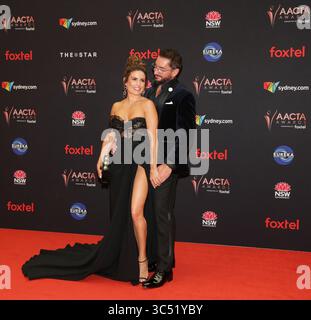 4 décembre 2019, Sydney, NSW, Australie : ADA Nicodemou et Adam Rigby assistent aux AACTA Awards 2019 présentés par Foxtel au Star de Sydney. (Crédit image : © Belinda Vel/SOPA images via ZUMA Wire) Banque D'Images
