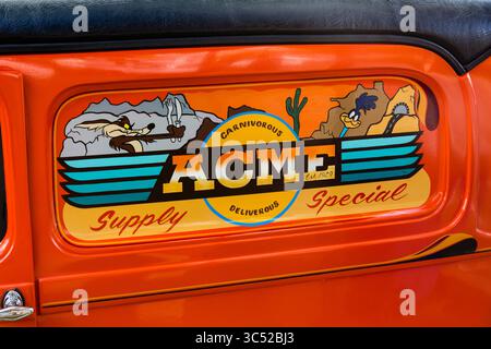 29 avril 2017, Moab, Utah, États-Unis : une fourgonnette de livraison Ford 1929 personnalisée au Moab April action car Show à Moab, Utah. (Crédit image : © Jon G. Fuller / Vwpics/VW pics via ZUMA Wire) Banque D'Images