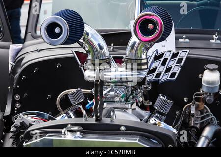 29 avril 2017, Moab, Utah, États-Unis : une camionnette GMC 1953 hautement modifiée construite sur mesure au Moab April action car Show à Moab, Utah. (Crédit image : © Jon G. Fuller / Vwpics/VW pics via ZUMA Wire) Banque D'Images