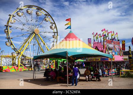 10 septembre 2016, Window Rock, Arizona, États-Unis : Navajo Nation Fair, un événement de renommée mondiale qui présente l'agriculture, les beaux-arts et l'artisanat navajo, avec la promotion et la préservation du patrimoine Navajo en offrant des divertissements culturels. Window Rock, Arizona. (Crédit image : © Nano Calvo/VW pics via ZUMA Wire) Banque D'Images