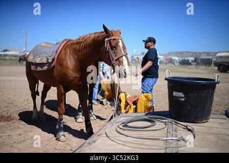 10 septembre 2016, Window Rock, Arizona, États-Unis : Navajo Nation Fair, un événement de renommée mondiale qui présente l'agriculture, les beaux-arts et l'artisanat navajo, avec la promotion et la préservation du patrimoine Navajo en offrant des divertissements culturels. Window Rock, Arizona. (Crédit image : © Nano Calvo/VW pics via ZUMA Wire) Banque D'Images