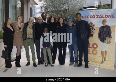 20 novembre 2017, Rome, Italie : les acteurs assistent à la conférence photo du film Tolo Tolo à l'hôtel le Méridien à Rome. (Crédit image : © Anna Maria Tinghino/SOPA images via ZUMA Wire) Banque D'Images