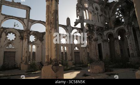 15 novembre 2019, Port-au-Prince, HAI : la cathédrale de Port-au-Prince est toujours en ruines 10 ans après le tremblement de terre. (Crédit image : © TNS via ZUMA Wire) Banque D'Images
