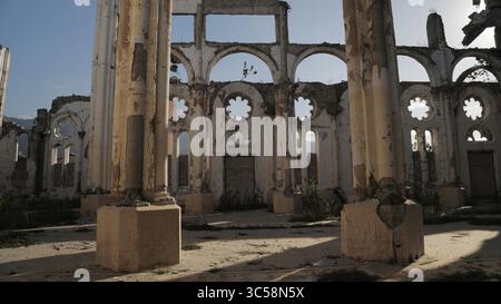 15 novembre 2019, Port-au-Prince, HAI : la cathédrale de Port-au-Prince est toujours en ruines 10 ans après le tremblement de terre. (Crédit image : © TNS via ZUMA Wire) Banque D'Images