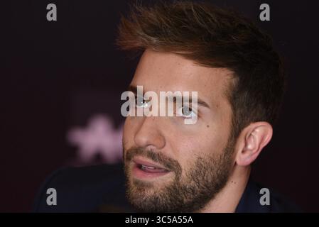 20 janvier 2020, Madrid, Espagne : le chanteur espagnol Pablo AlborÃn assiste à un appel photo avant le gala des Odéon Music Awards au Théâtre Royal de Madrid. (Crédit image : © Jorge Sanz/SOPA images via ZUMA Wire) Banque D'Images