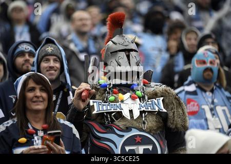 22 décembre 2019, Nashville, Tennessee, États-Unis : Tennessee Titans Superfine Titan Man lors d'un match entre les Saints de la Nouvelle-Orléans et les Titans du Tennessee au Nissan Stadium de Nashville, TN 22 décembre 2019 (crédit image : © Mickey Bernal/ZUMA Wire) Banque D'Images