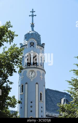 Église Sainte-Élisabeth, également connue sous le nom d'église bleue, à Bratislava, Slovaquie Banque D'Images