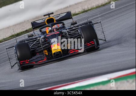 27 février 2020, Montmelo, Catalogne, Espagne : Max Verstappen participe aux essais de la nouvelle saison du Grand Prix de formule 1 sur le circuit de Catalunya à Montmelo. (Crédit image : © German Vidal/SOPA images via ZUMA Wire) Banque D'Images
