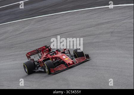 27 février 2020, Montmelo, Catalogne, Espagne : Sebastian Vettel participe aux essais de la nouvelle saison du Grand Prix de formule 1 sur le circuit de Catalunya à Montmelo. (Crédit image : © German Vidal/SOPA images via ZUMA Wire) Banque D'Images