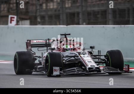 27 février 2020, Montmelo, Catalogne, Espagne : Antonio Giovinazzi participe aux essais de la nouvelle saison du Grand Prix de formule 1 sur le circuit de Catalunya à Montmelo. (Crédit image : © German Vidal/SOPA images via ZUMA Wire) Banque D'Images