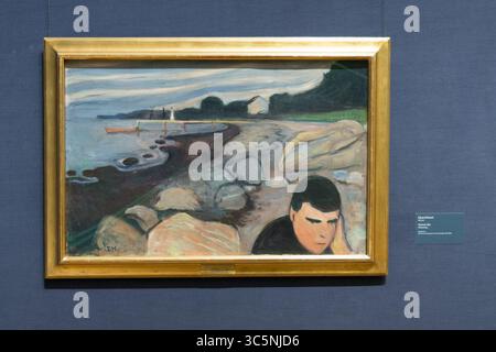 Edvard Munch - Mélancolie Banque D'Images