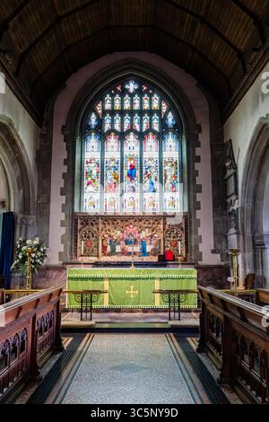 Église Sainte Marie la Vierge, The Green, Westerham, Kent Banque D'Images