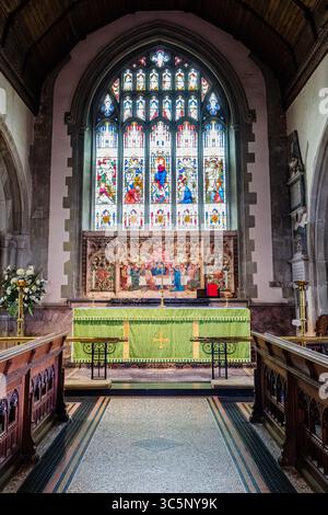 Église Sainte Marie la Vierge, The Green, Westerham, Kent Banque D'Images
