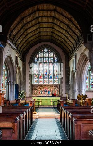 Église Sainte Marie la Vierge, The Green, Westerham, Kent Banque D'Images