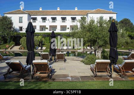 23 septembre 2019, Malaga, Andalousie, Espagne : piscine de l'hôtel Finca Cortesin à MÃ¡laga Costa del sol Andalousie Espagne (crédit image : © Sergi Reboredo/ZUMA Wire) Banque D'Images