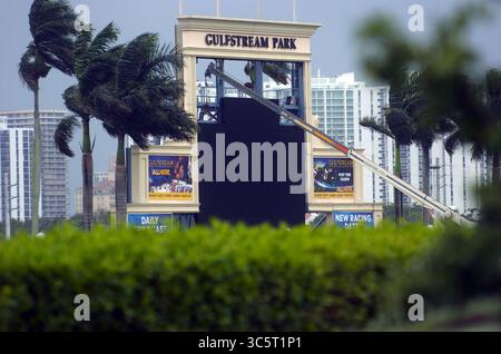 24 juin 2017, Hallandale Beach, FL, États-Unis : le Florida Derby à Gulfstream Park, ici dans une image de fichier de 2017, a secoué la pandémie mondiale de coronavirus/COVID-19 et s’est déroulé comme prévu, quoique sans fans, le samedi 28 mars 2020, à Hallandale Beach, Fla. (crédit image : © TNS via ZUMA Wire) Banque D'Images