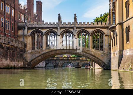 Pont Des Soupirs, St. Johns College, Cambridge Banque D'Images