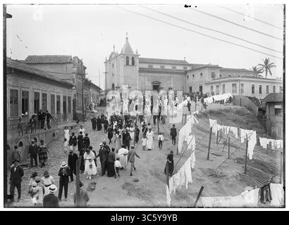 Morro do Castelo - Igreja de São Sebastião dos Capuchinhos ; transladação dos restos mortais de Estácio de Sá (037SL01004). Banque D'Images